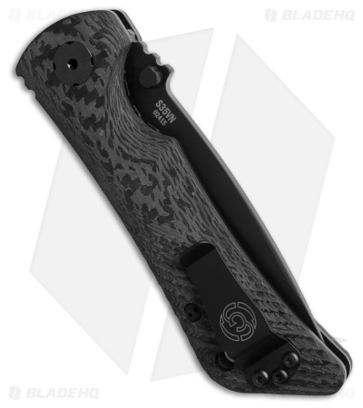 Southern Grind Spider Monkey Liner Lock Knife Carbon Fiber (3.25" Black Serr)