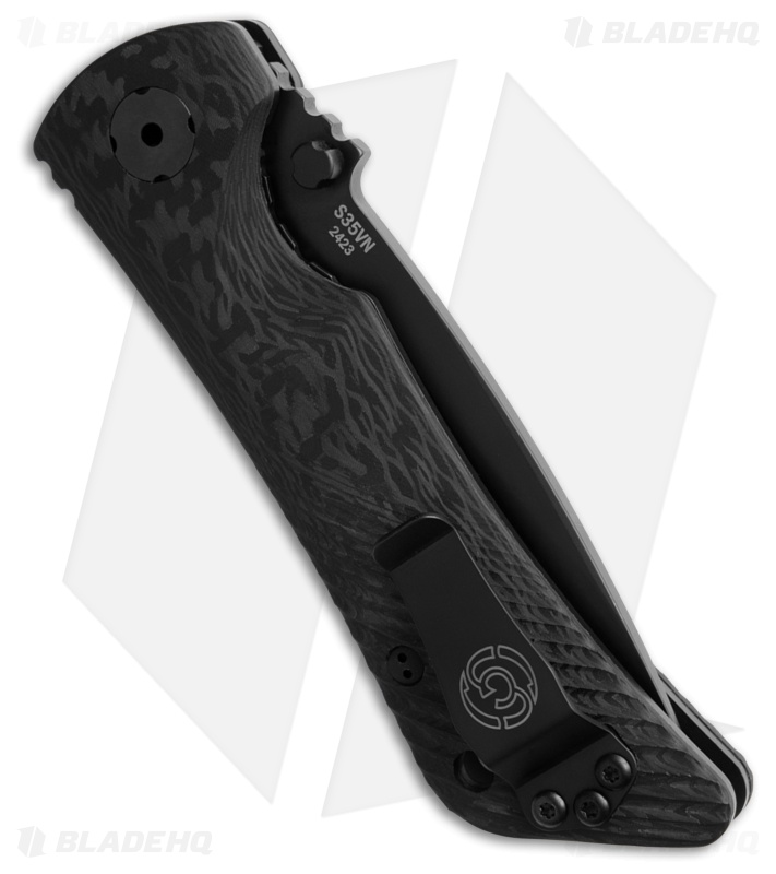 Southern Grind Spider Monkey Liner Lock Knife Carbon Fiber (3.25" Black Serr)