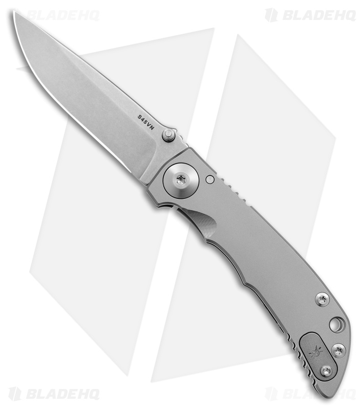 Spartan Blades Harsey Folder Frame Lock Knife Titanium (3.25" Stonewash) SF10SW