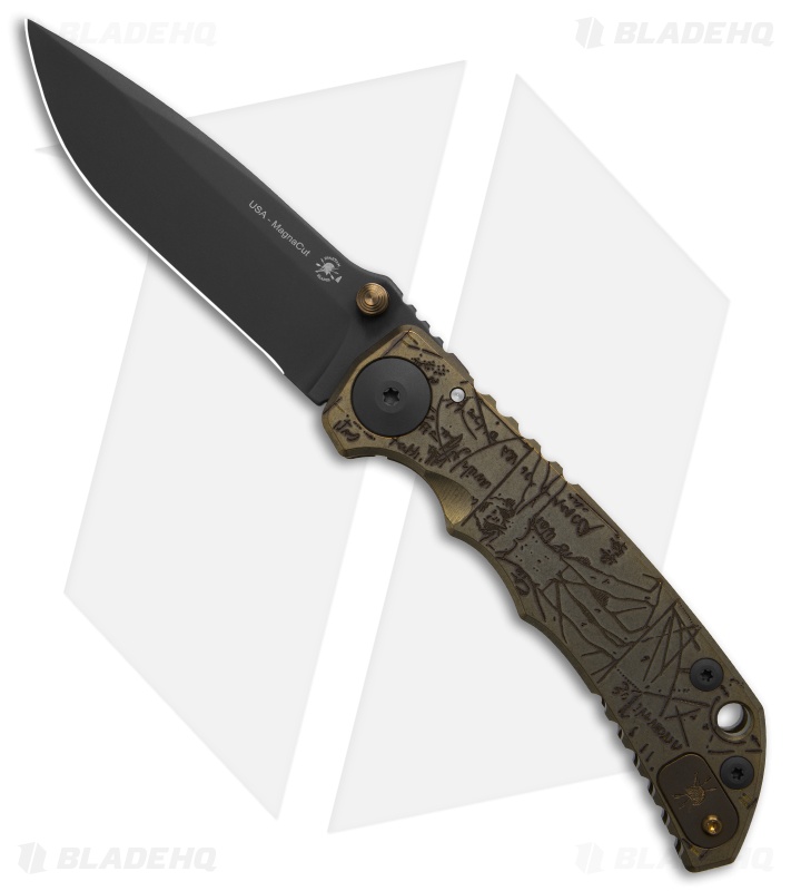Spartan Blades Harsey Frame Lock Knife Special Edition Da Vinci Ti (3.9" Black)