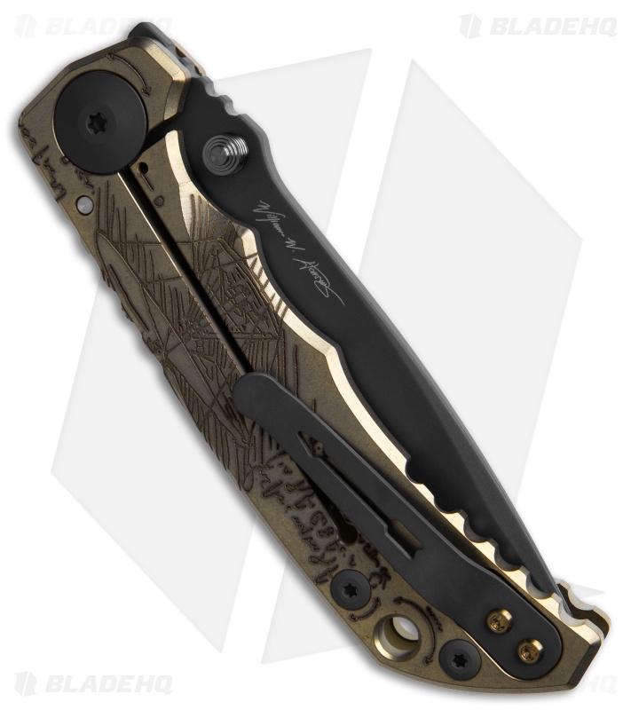 Spartan Blades Harsey Frame Lock Knife Special Edition Da Vinci Ti (3.9" Black)