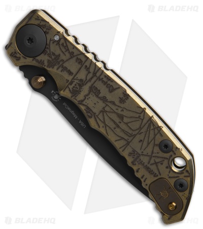 Spartan Blades Harsey Frame Lock Knife Special Edition Da Vinci Ti (3.9" Black)