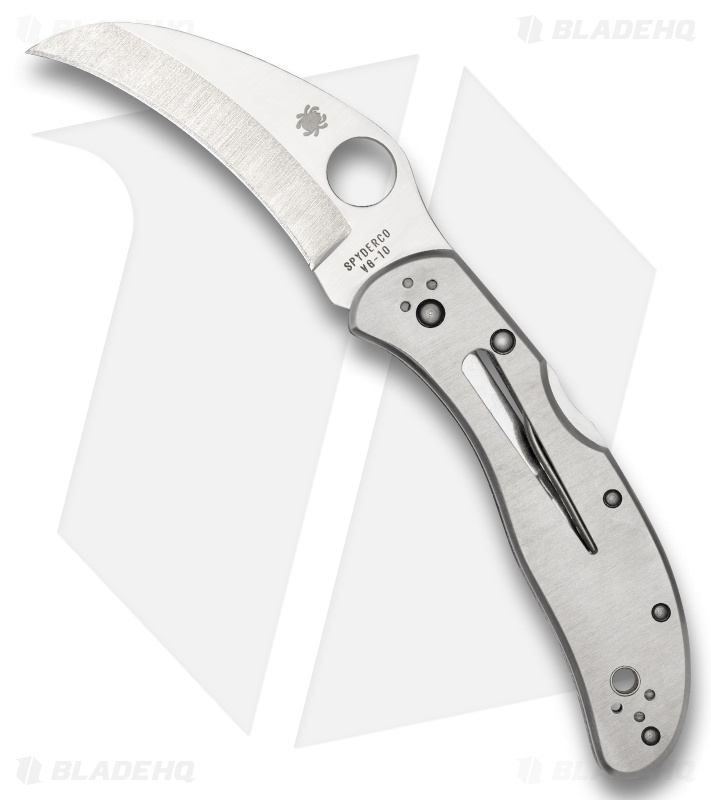 Spyderco Harpy Lockback Knife Stainless Steel (2.75" Satin) C08P