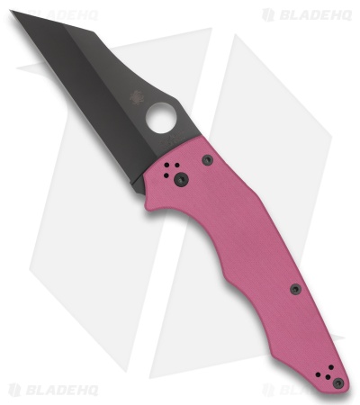Spyderco YoJumbo Compression Lock Knife Pink G-10 (4" Black S30V) C253GPNBKP
