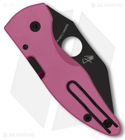 Spyderco MicroJimbo Compression Lock Knife Pink G-10 (2.5" Black S30V)