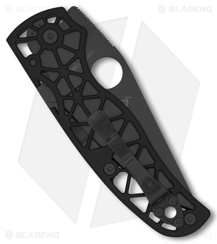 Spyderco Edgerati Compression Lock Knife Black (3.6" Black S30V)