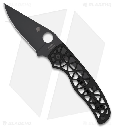 Spyderco Edgerati Compression Lock Knife Black (3.6" Black S30V)