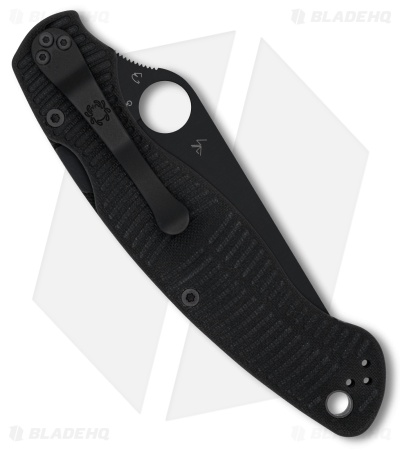 Spyderco Military 2 Salt Compression Lock Knife Black G-10 (4" Black MagnaCut)