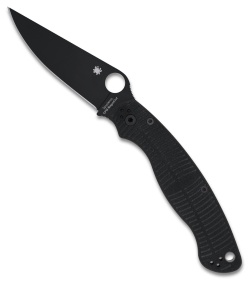 Spyderco Military 2 Salt Compression Lock Knife Black G-10 (4" Black MagnaCut)
