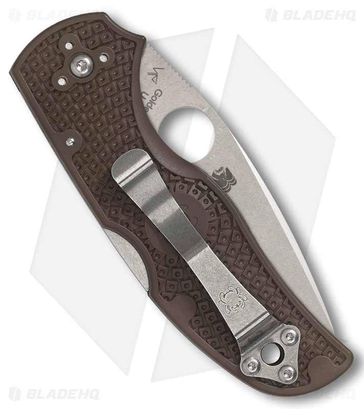 Spyderco Native 5 Lightweight Lockback Knife Brown FRN (3" Satin 15V) C41PBN15V5