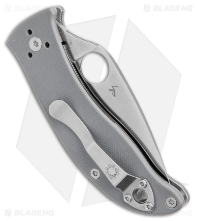 Spyderco Alcyone Liner Lock Knife Gray G-10 (2.75" Satin) C222GPGY