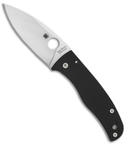 Spyderco Bodacious Compression Lock Knife Black G-10 (3.6" Satin) C263GP