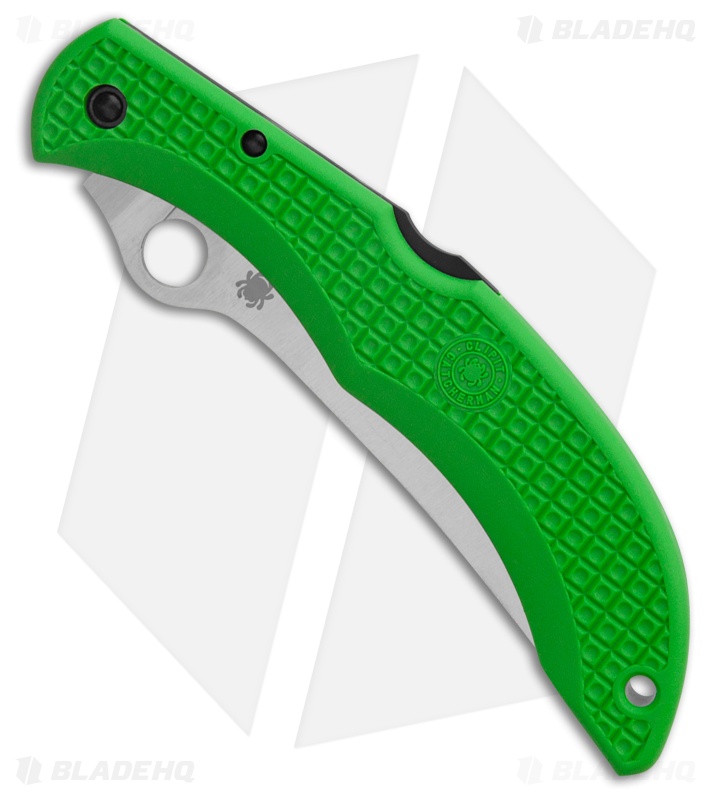 Spyderco Catcherman Sprint Run Knife Green LC200N - Blade HQ
