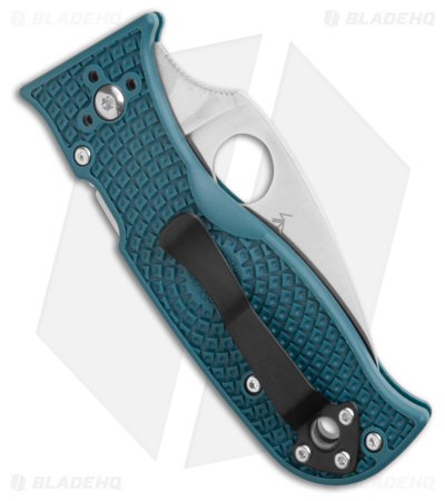 Spyderco Lil' Temperance 3 K390 Compression Lock Knife  Teal (2.9" Stonewash)