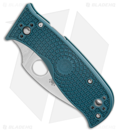 Spyderco Lil' Temperance 3 K390 Compression Lock Knife  Teal (2.9" Stonewash)