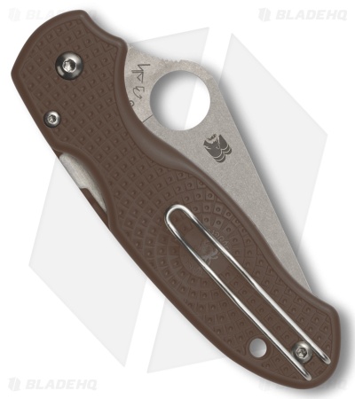 Spyderco Para 3 Lightweight Sprint Run Knife Brown FRN (2.9" SW 15V)