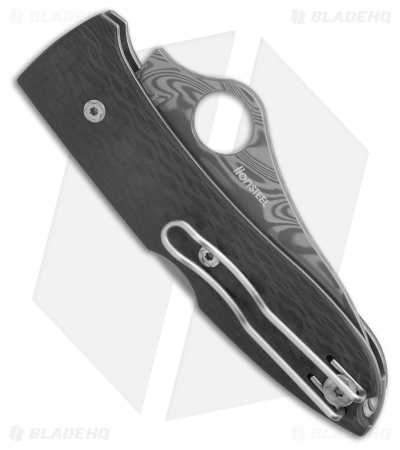 Spyderco SpyOpera Lockback Knife Carbon Fiber (2.9" Damasteel) C255CFPD