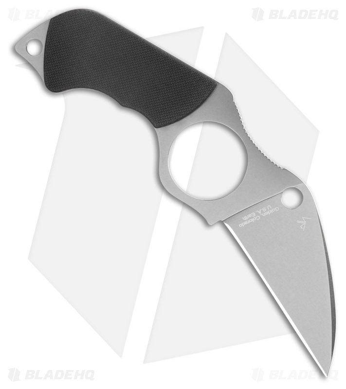 Spyderco Swick 5 Fixed Blade Knife Black G-10 (2.73" Satin) FB14P5