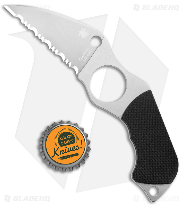 Spyderco Swick 6 Fixed Knife G-10 Serrated LC200N - Blade HQ