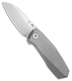 Spyderco Balance Blue G-10/Steel Downturned Satin CPM SPY27