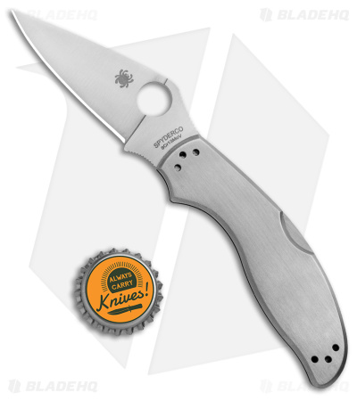 Spyderco UpTern Lock Back Knife Stainless Steel (2.9" Satin)