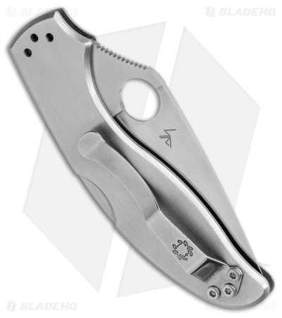 Spyderco UpTern Lock Back Knife Stainless Steel (2.9" Satin)