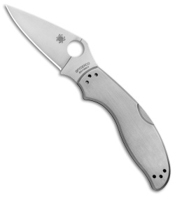 Spyderco UpTern Lock Back Knife Stainless Steel (2.9" Satin)