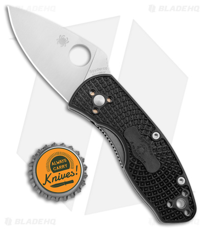 Spyderco Ambitious Lightweight Knife Black FRN (2.25" Satin) C148PBK