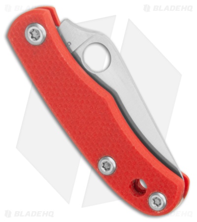Spyderco Bug Slip Joint Knife Red G-10 (1.3" Satin 12c27)