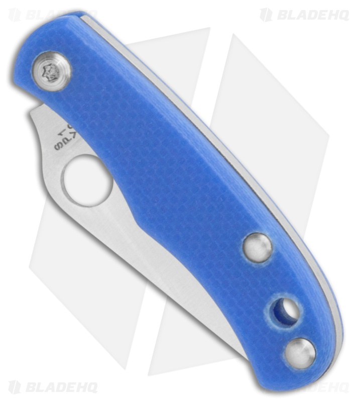 Spyderco Bug Slip Joint Knife Blue G-10 (1.3" Satin 12c27)