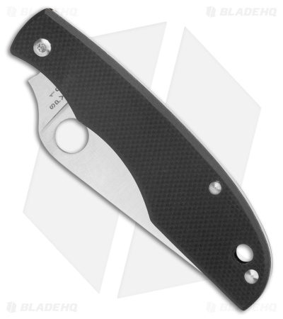 Spyderco Grasshopper Slip Joint Knife Black G-10 (2" Satin 12c27)