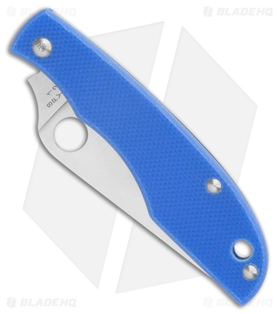 Spyderco Grasshopper Slip Joint Knife Blue G-10 (2" Satin 12c27)