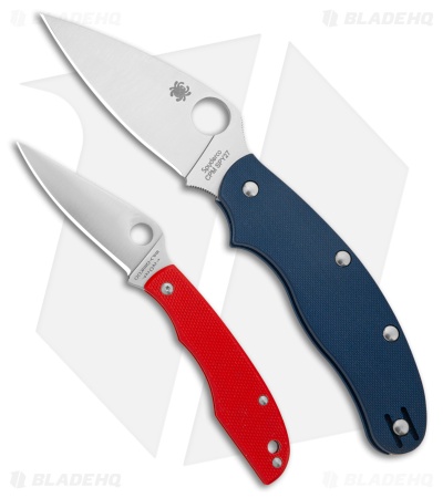 Spyderco Grasshopper Slip Joint Knife Red G-10 (2" Satin 12c27)