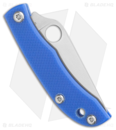 Spyderco Honeybee Slip Joint Knife Blue G-10 (1.7" Satin 12c27)