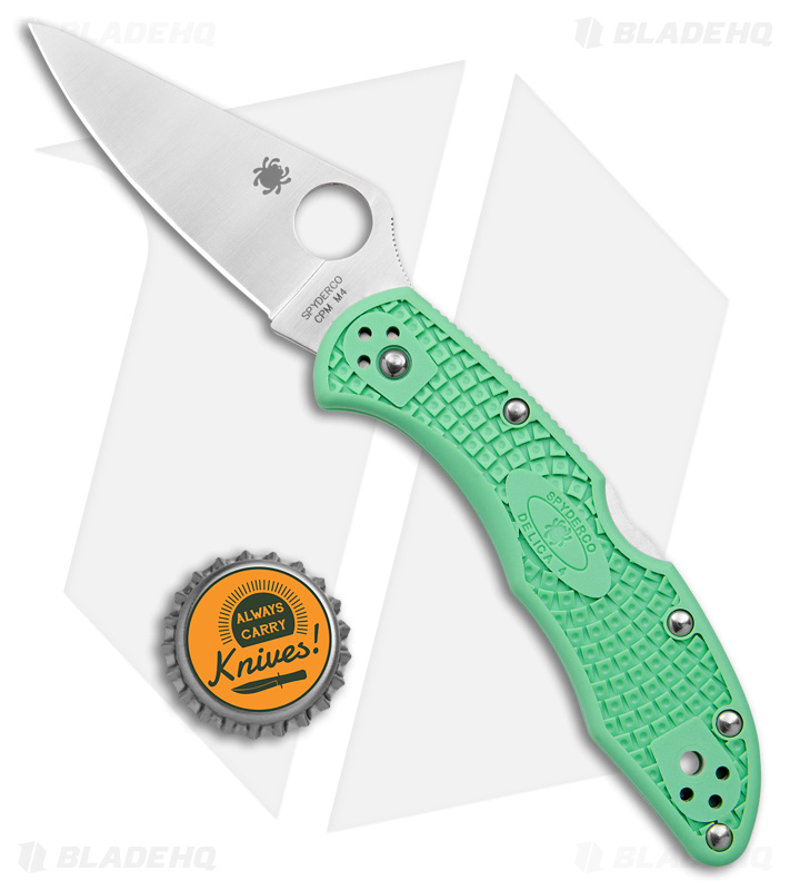 Spyderco Delica 4 M4 Knife Mint FRN (2.88" Satin) C11FPGRM4