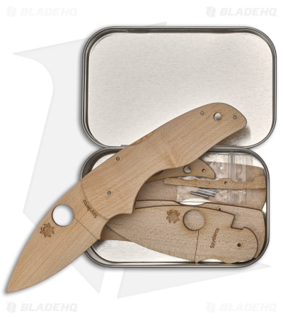 Spyderco Lil Native Knife Wooden Kit - WDKIT2 - Blade HQ