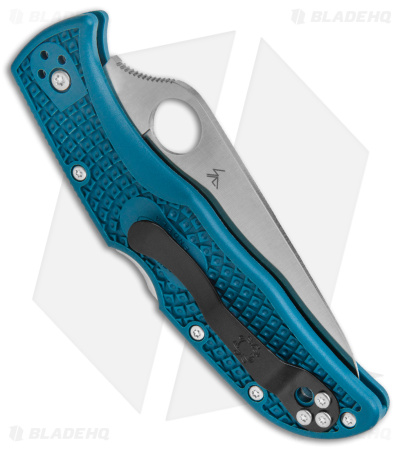 Spyderco Endela Lightweight Lockback Blue FRN (3.4" Serr) C243FSK390