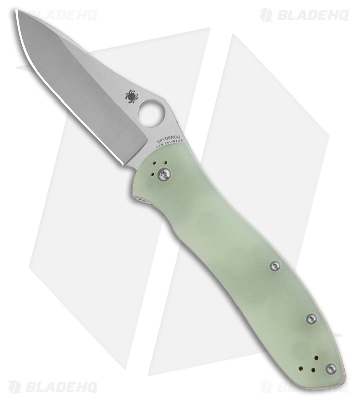 ガイツ(蓄光) "GUY-2" Spyderco Gayle Bradley 2 Knife Jade G-10 + Satin CRU-WEAR