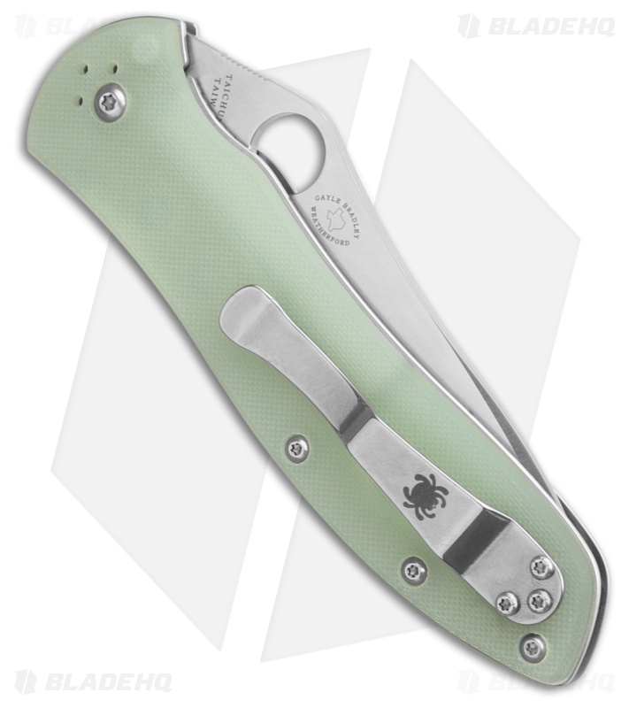 Spyderco Gayle Bradley 2 Knife Jade G-10 + Satin CRU-WEAR