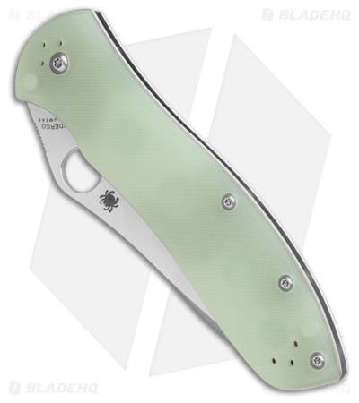 Spyderco Gayle Bradley 2 Pocket Knife Natural Jade G-10 (3.6" Satin CRU-WEAR)