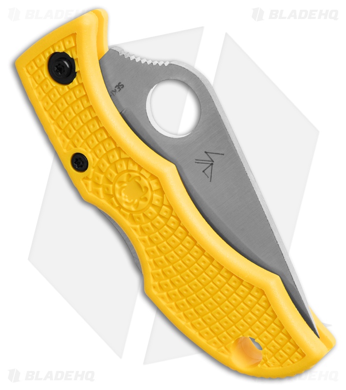 Spyderco Ladybug 3 Salt H2 Knife Yellow FRN (1.94 Spyderco Ladybug 3 Salt H2 Knife Yellow FRN (1.94