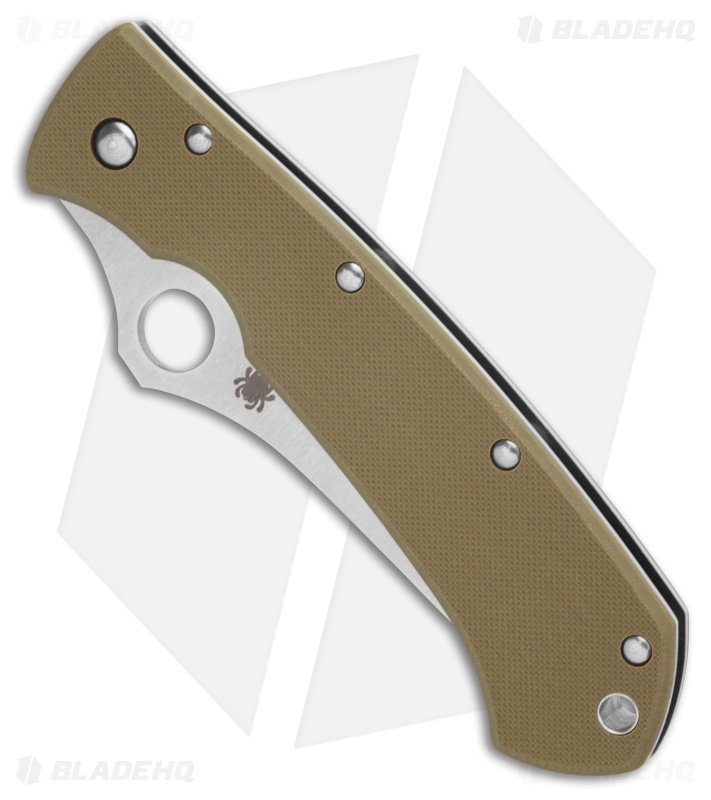 Spyderco Lum Tanto Knife OD Green G-10 (3.9" Satin M390) C46GPOD