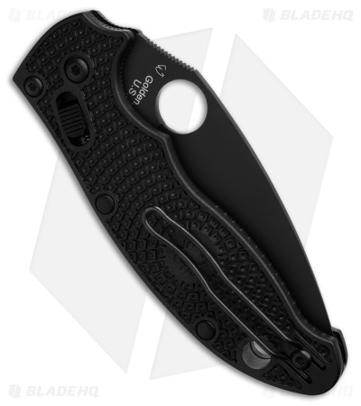 Spyderco Manix 2 Lightweight Knife Black FRCP (3.37" Black CTS-BD1N) C101PBBK2 