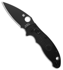 Spyderco Manix 2 Lightweight Knife Black FRCP (3.37" Black CTS-BD1N) C101PBBK2 