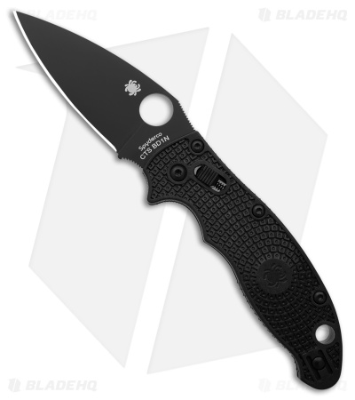 Spyderco Manix 2 Lightweight Knife Black FRCP (3.37" Black CTS-BD1N) C101PBBK2 