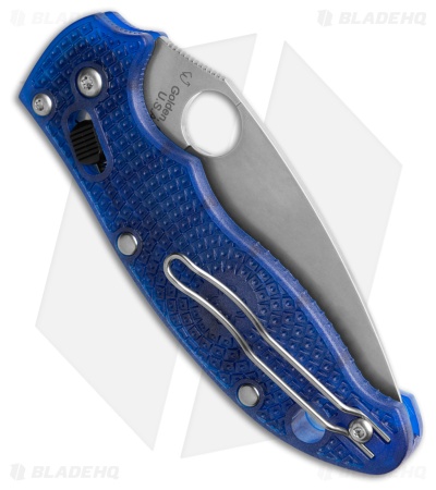 Spyderco Manix 2 Lightweight Knife Translucent Dusk Blue 86mm (3.39" Satin) 