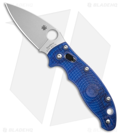 Spyderco Manix 2 Lightweight Knife Translucent Dusk Blue 86mm (3.39" Satin) 