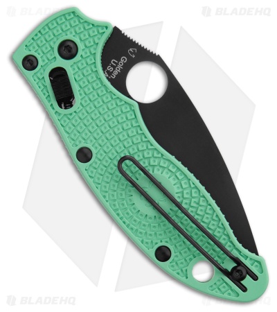 Spyderco Manix 2 Exclusive M4 Lightweight Knife Mint Green (3.37" Black)