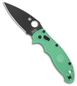 Spyderco Manix 2 Exclusive M4 Lightweight Knife Mint Green (3.37" Black)