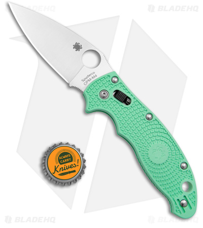 Spyderco Manix 2 M4 Lightweight Knife Mint Green (3.37" Satin) C101PJGR2